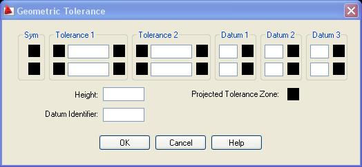 Topic 3 - Geometric Tolerance Placing the Symbols Using AutoCAD: The Geometric Tolerance dialog box is located in the Dimension panel of the Annotate tab.