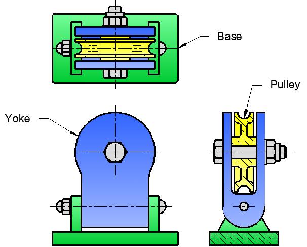 Topic 5 Hole & Shaft Basis Systems Skill Practice Exercise: MEM09209-SP-0502 1. Create a new drawing using the template drawing called Bench Pulley. 2.