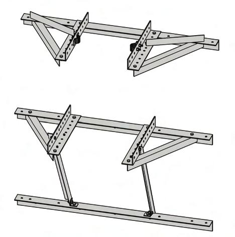 G-SERIES WALL MOUNTS WM G-SERIES WALL BRACKETS & BASE MOUNTS The HBUTVRO provides lateral support for 25G, 45G and 55G bracketed towers. 60 The bracket is pre-drilled to accept 5/8 dia.