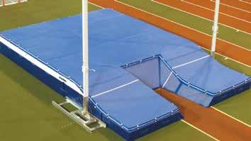 L02654 pole vault landing areas Core: Hollow-blocks-System, Cover: polyester amplified canvas cover cloth, unprinted.