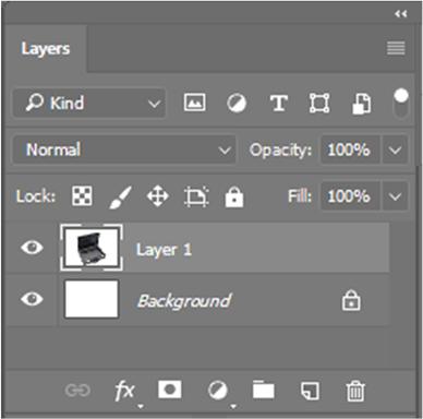 To the right of each layer item in the Layers pallet is a visibility icon that looks like an eye. This icon controls whether or not the layer is shown on the screen.