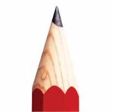 When a pencil that has a hexagonal cross section is sharpened, a hyperbola is formed. This results from the intersection of the conical point of the pencil by one of its flat sides.