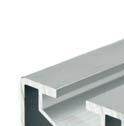 Profiles Material: aluminium, EN AW-6063 T66 Channel width
