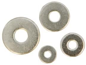 DIN 125 (EN ISO 708) Material: A2-70 Washer DIN 021 (EN ISO 703) Material: A2-70 Size Size