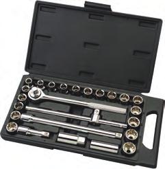 Page Tools B0 B0 piece /" square drive combined value socket set. Draper Value, /" square drive, manufactured from carbon steel, hardened, tempered and chrome plated for corrosion protection.
