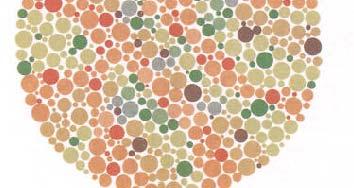 Color Blindness Tests 5 = normal nothing = red/green blind