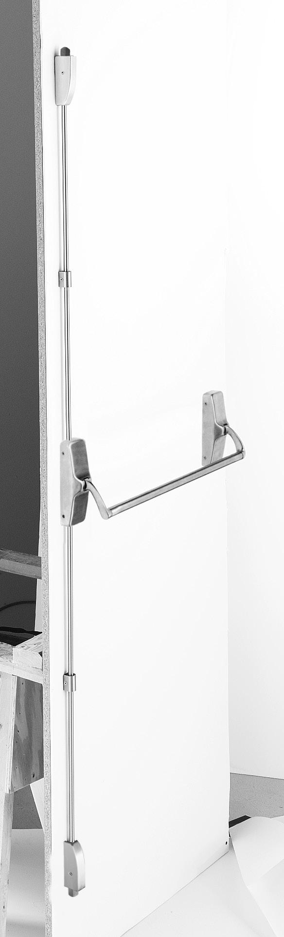 F-XX-V Series Reversible vertical rod device Fire exit hardware The Falcon F-XX-V Series fire rated vertical rod device is designed to meet the demanding requirements of higher traffic installations.