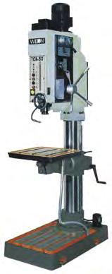 head for convenience and ease of operation Oversized base is precision ground with T-slots for added versatility and stability Spindle gear box is equipped with steel hardened, ground, shafts and