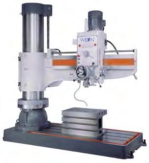 DRILLING 5' ARM RADIAL DRILL PRESS wiltontool.com 1600R Drilling Capacity (in.) 2-1/2 Cast Iron Drilling Capacity (in.) 2-7/8 Steel Tapping Capacity (in.) 2 Cast Iron Tapping Capacity (in.