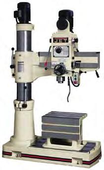 RADIAL ARM DRILL PRESS DRILLING JET DRILLING 88 RADIAL ARM DRILL PRESS Spindle head has hardened and ground gears mounted on a spline shaft Column designed for rigidity and minimal deflection The arm