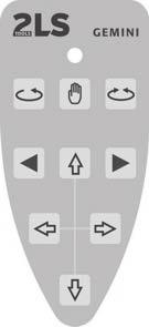 Structure Control panel of the IR remote control The button symbols and functions correspond to the comparable buttons on the control panel of the GEMINI R, see page 13.