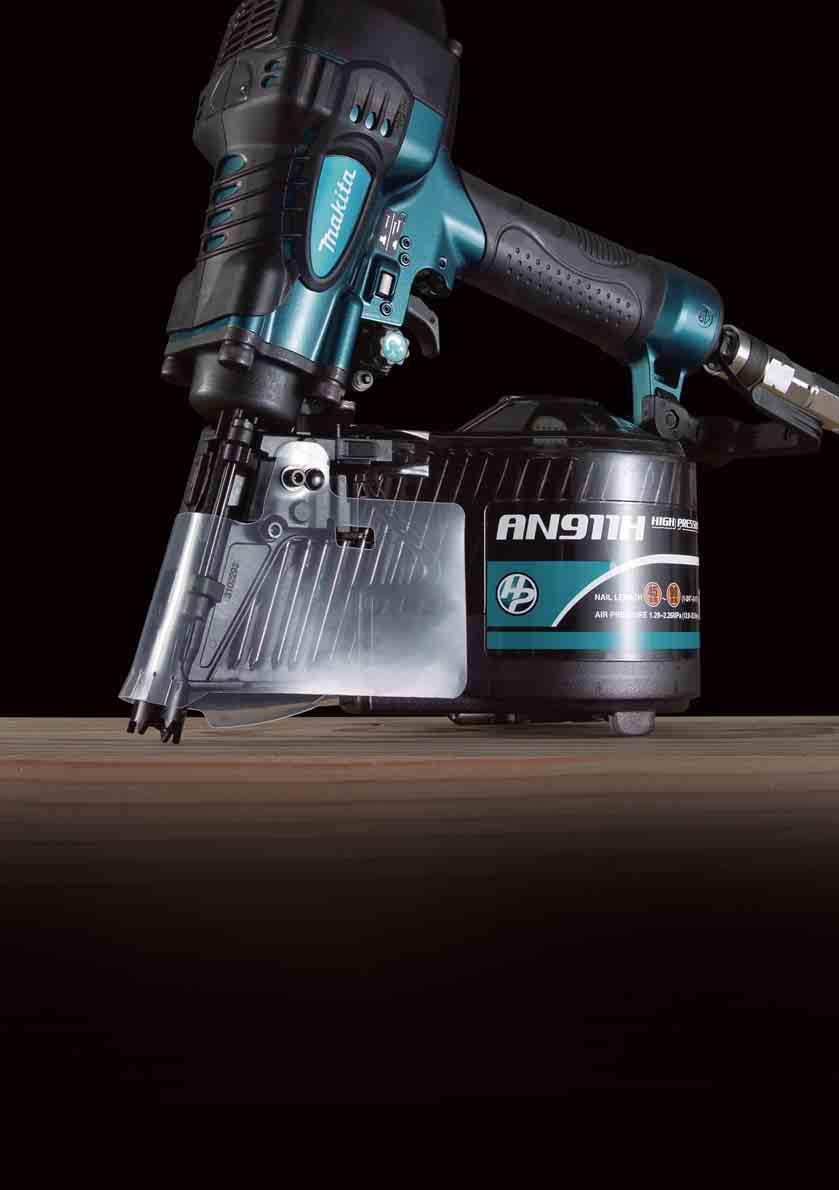 30%LESS WEIGHT AND VOLUME Makita High Pressure Pneumatic Tools CONCEPT Weight and volume of tool is much less than