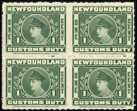 $125 - $60 (±US$48) FB52 mint Block of 4 with large + printer s guide in