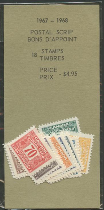Each is completely original and unopened as issued by the post office from 1967-68.