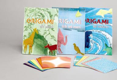 3 great starter books 55 fun-to-do projects Over 1,000 easy-to-follow illustrations 96 sheets of authentic origami paper in