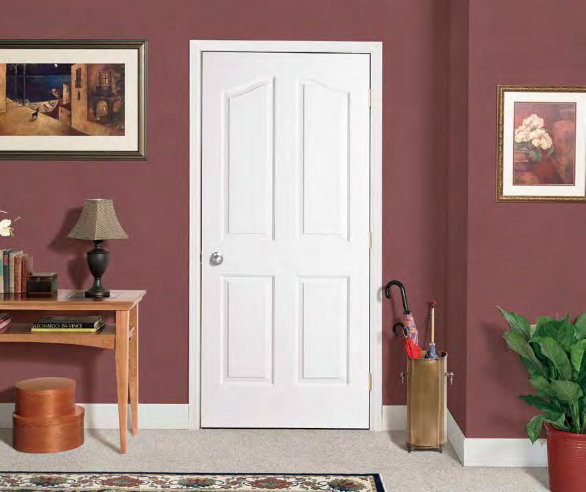 PROVINCIAL TEXTURED This traditional 4-panel door, reminiscent of New England homes, fits beautifully in most any style of home.