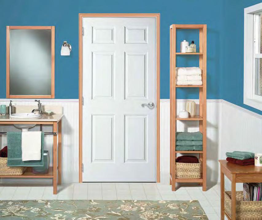 COLONIAL TEXTURED An American original style, this 6-panel door has a place in every home.