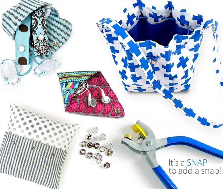 Published on Sew4Home How to Insert Metal Snaps in Fabric Editor: Liz Johnson Tuesday, 18 August 2015 1:00 For some sewing applications, there's nothing that works quite as well as a metal snap.