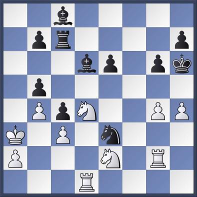 The agility of the a7-knight in preventing Black s knight from stopping the a-pawn is remarkable, and it s certainly a plus point that White s knight moves to all three possible squares in different