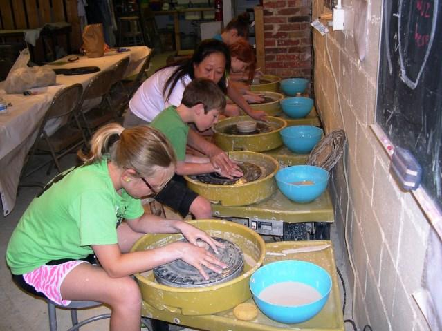 YOUTH CERAMICS Wheel for Youth (Ages 6-11) This class is designed for students who want to work on the pottery wheels exclusively. The students will focus on creating vessel forms, plates and bowls.