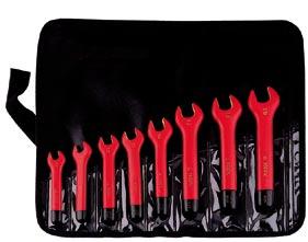 Insulated tools set 19 pcs For work on electrical installations A resistant leather briefcase with metallic reinforcements Contains standard Bahco Insulated tools L : 430x260x160 / : 5500 Contents
