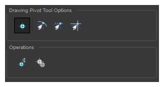 Chapter 2: Tools Properties Drawing Pivot Tool Properties The Drawing Pivot tool lets you set the pivots on your character. You can set the drawing pivots on drawings and symbols.