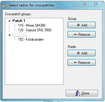 area If you have Mimer PhoneConnect or Mimer Intercom then these can also be patched to you radio channels. Mimer CrossPatch is flexible and can set up patches which are permanent or temporary.