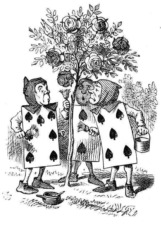 CHAPTER 8: THE QUEEN S CROQUET GROUND Who s Who- Playing Card Edition Alice walked into the Queen s garden to find three cards (Five, Seven, and Two).