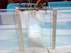 From these results, the water of Tank1 and Tank2 is defined as high (5cm)