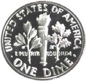 Nickel 5 cents Dime 10