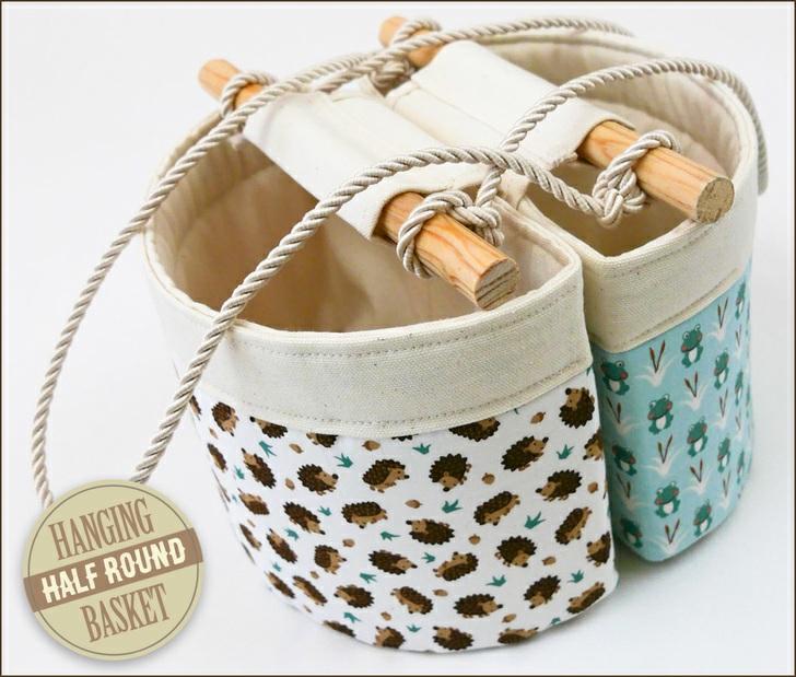 Our basket samples are done in the cute novelty fabric collection, Camp-A-Long Critters from Studio E Fabrics.