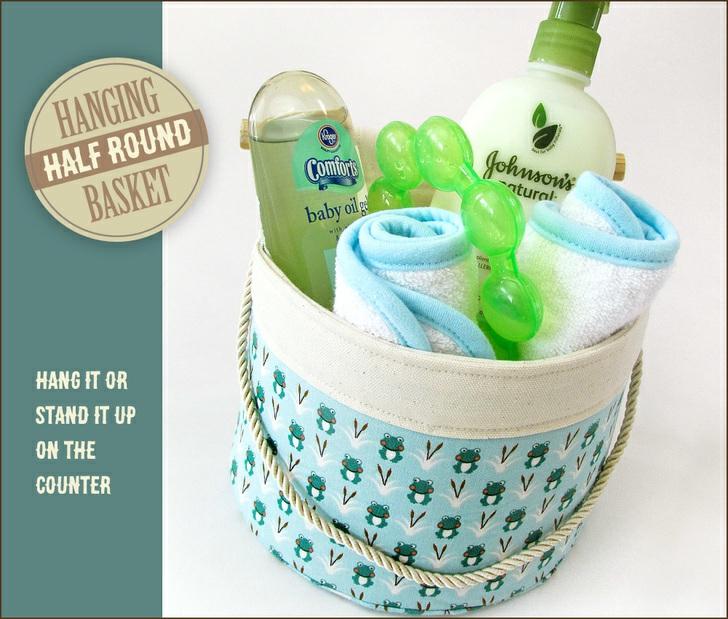One of more of these baskets would make a wonderful new baby gift filled with some infant soaps, lotions, and