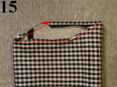 Finish all raw edges with a multi-step zigzag stitch. Put outer bag pieces right sides together.