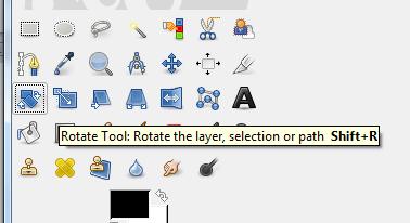 7. The ROTATE TOOL will allow you to rotate the element. 8.