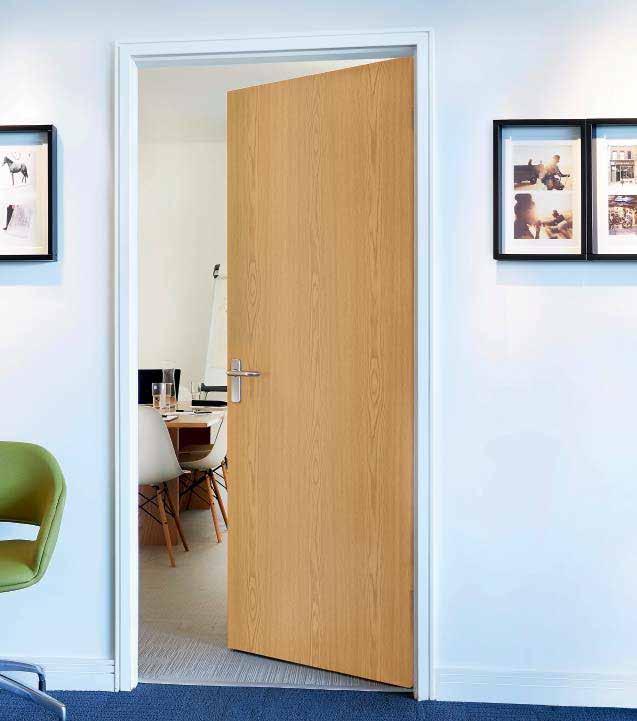 Oak Foil This door works equally well in domestic interiors and commercial environments.