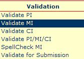 Race fields to State reference lists. Validate MI only checks for errors in the MI section.