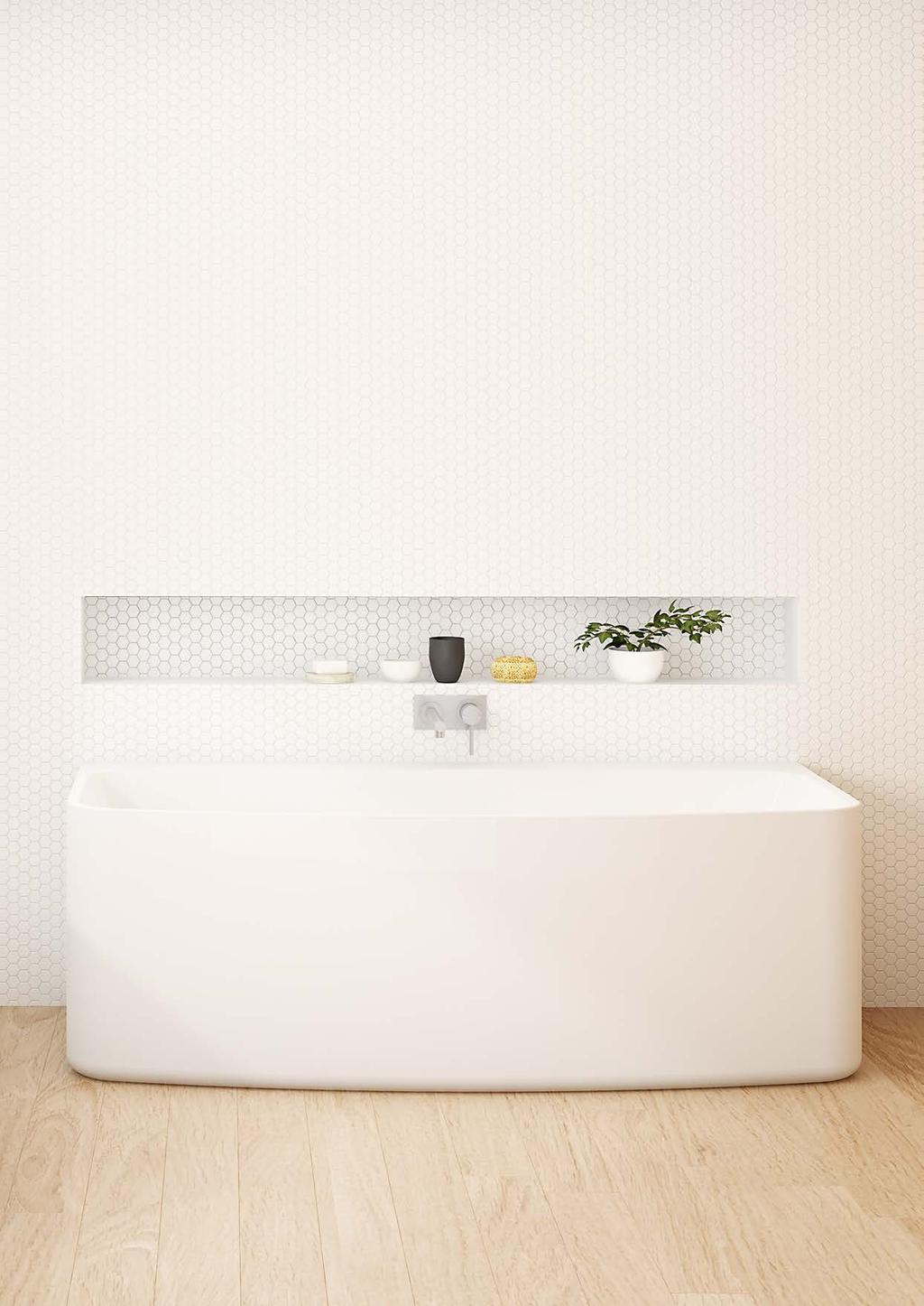 caroma 06 07 basins & bath Basins & Bath Indulgent yet affordable, the Urbane bath makes for the perfect addition to any bathroom.