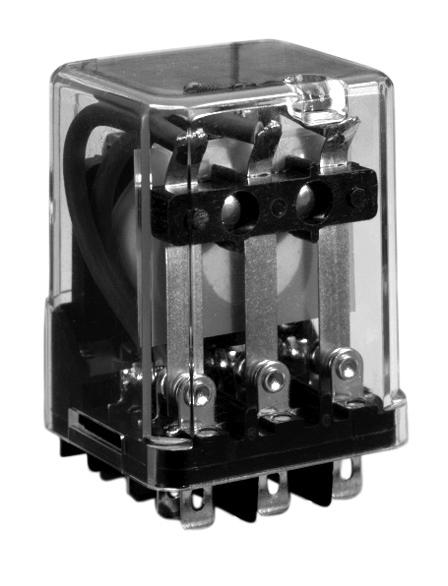 General Purpose Relay MJN Relay with Plug-in Termination, available in SPDT, DPDT or 3PDT models Rugged power driver offers superior 3/16 through-air and 3/8 over-surface spacing Interlocked frame