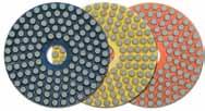 POLISHING DISCS (WET) POLISHING DISCS (WET) GRINDING DISCS (DRY) PVQ Dry Grinding Discs PVA Dry Grinding Discs 4" Snail Lock Polishing Discs Long life, high quality, snail lock polishing discs for