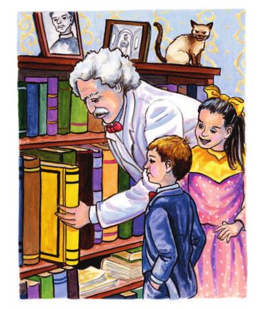 Elizabeth and Jesse were lucky. Their grandfather was Mark Twain. He was one of America s favorite writers.