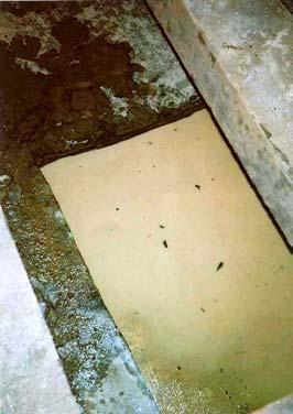 Wettschureck 17 Removement of ballast mat samples in December 1999 View to the area of the removed