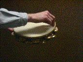 Tambourine Single hand articulation--the tambourine