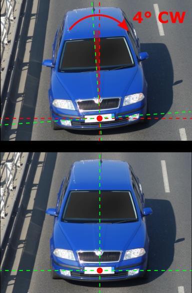4 Image Rotation Vehicle image, before it could be processed by the MMR SDK, must be