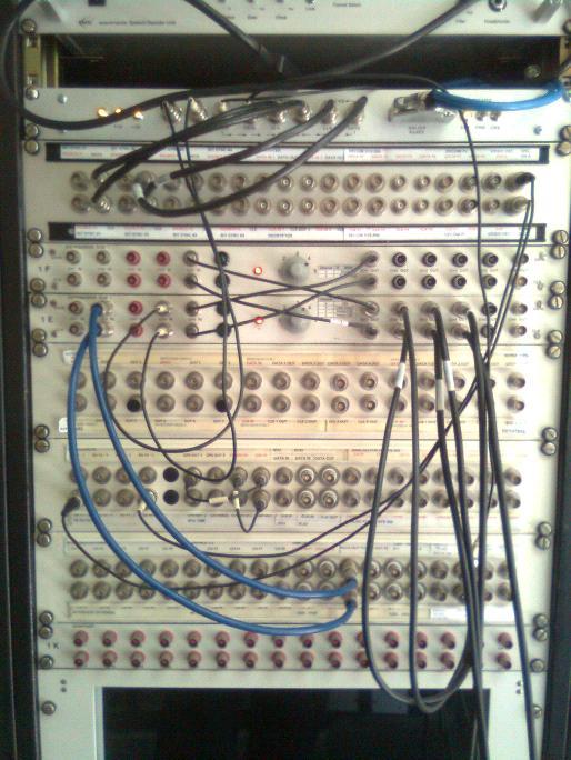 At this stage there was still no software control. Configuration of both equipment settings and signal routing was made manually using mechanical means and a human operator.