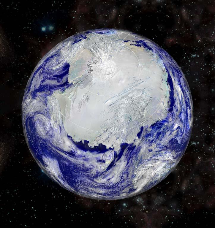 Composite Imagery of Antarctic Region