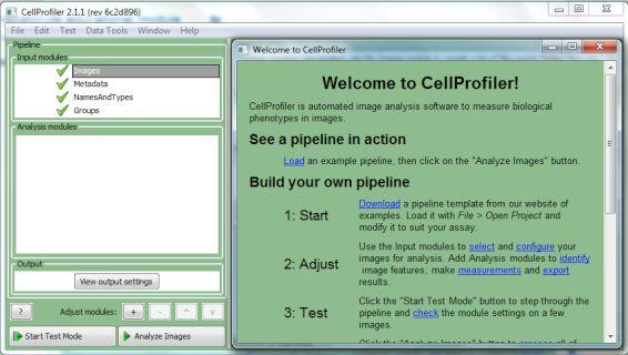 Obtaining the software and downloading the image data Download both CellProfiler and CellProfiler Analyst from the Download links on www.cellprofiler.
