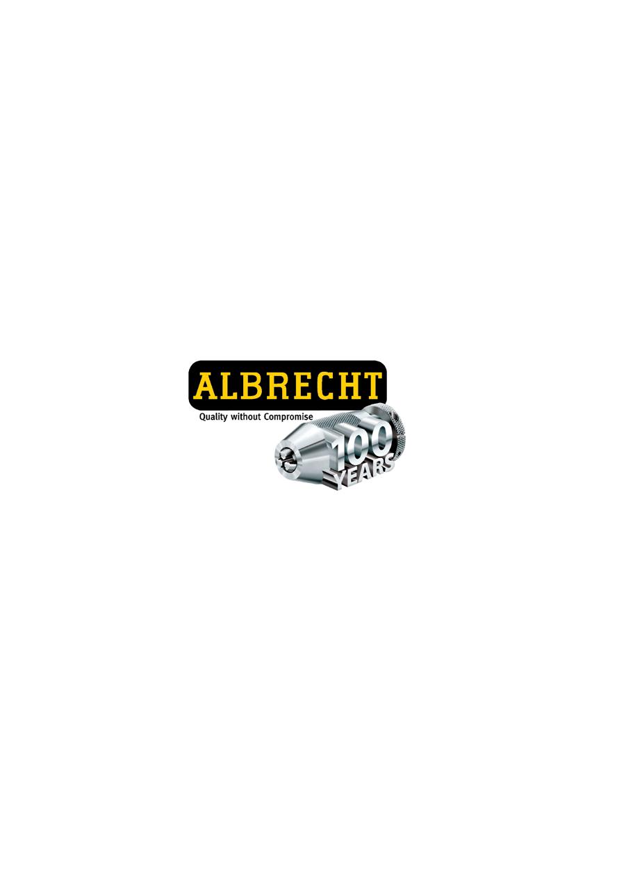 00 Years of Innovation For more than 00 years, the name lbrecht has been synonymous with innovation and quality. In 908, the Joseph lbrecht Bohrfutterfabrik GmbH & Co.