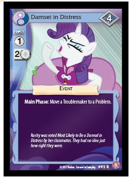 Event Cards Event cards have a one-time effect on the game when they are played, theythen go to the discard pile.