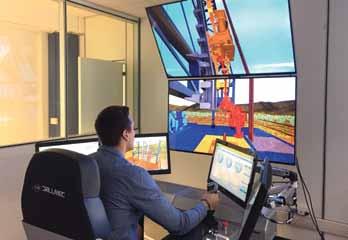 During training it will be possible to simulate the start-up of the system, of the single components and, with the use of the Human Machine Interface of the pipe handler, it is possible to go over