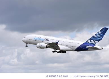A test bench (Figure 4) has been defined at Airbus to perform real measurements in flight using an A380 flight tests aircraft.